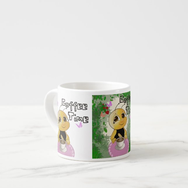 Taza De Espresso Abeja del café (Izquierda)