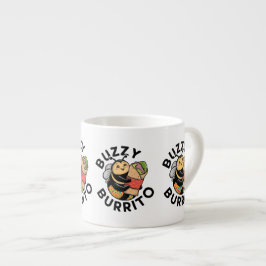 Taza De Espresso Abeja Divertida y Bulliciosa de Burrito