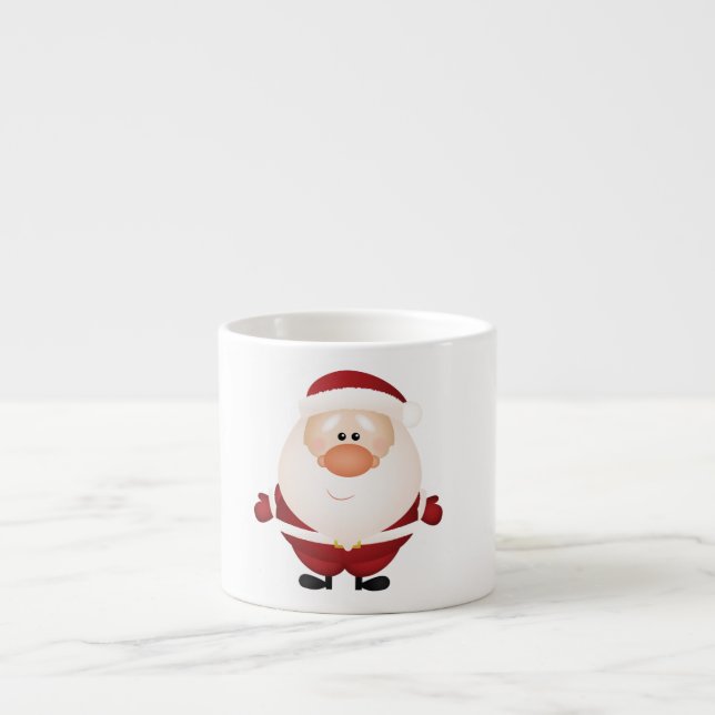 Taza De Espresso Abrazos de Santa Claus (Frente)