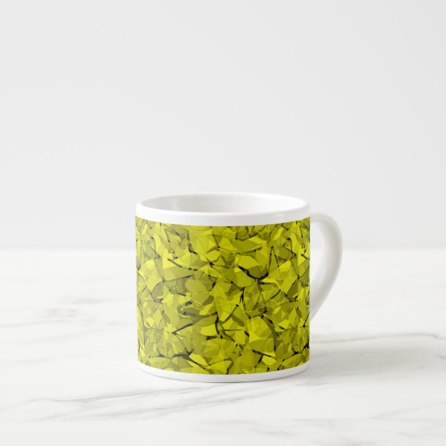 Taza De Espresso Abstract modern mosaic crystal tile pattern print (Derecha)