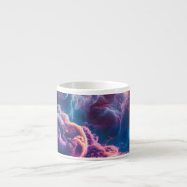 Taza De Espresso Abstract Space Nebula Art - Colorful Cosmic