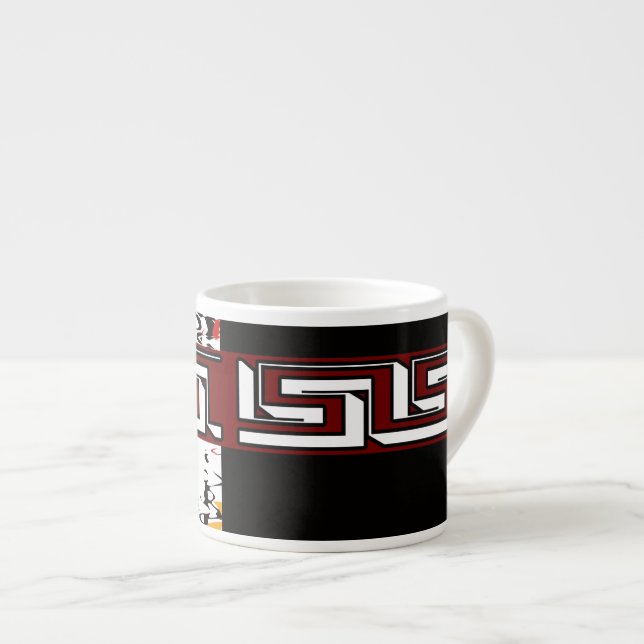 Taza De Espresso Abstracto, étnico, creativo (Derecha)