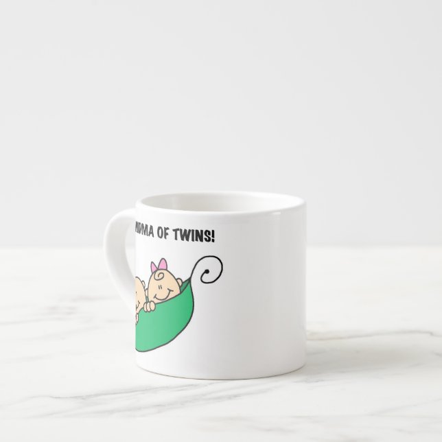 Taza De Espresso Abuela de los regalos de los gemelos (Izquierda)