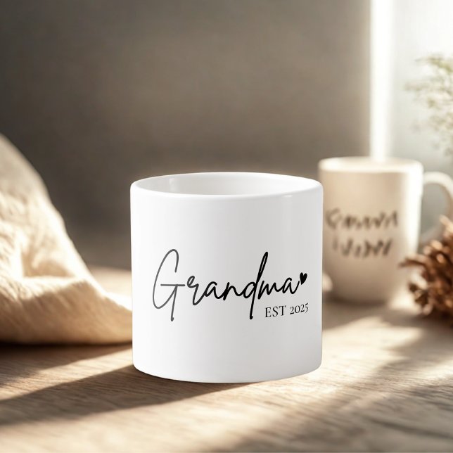 Taza De Espresso Abuela EST minimalista | Nuevo regalo de la abuela (Subido por el creador)