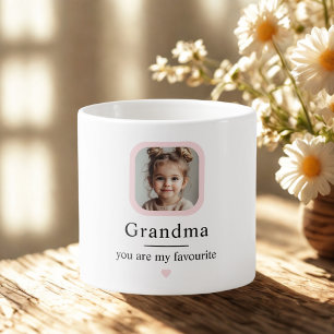 Taza De Espresso Abuela personalizado   "Eres mi regalo favorito