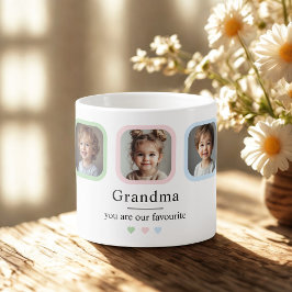 Taza De Espresso Abuela personalizado | "Eres nuestro regalo favori