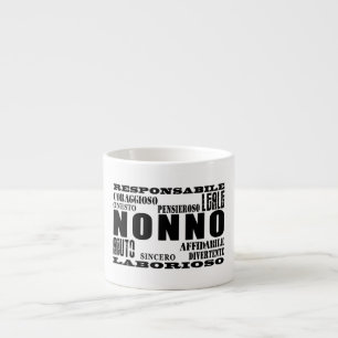 Taza De Espresso Abuelos italianos: Calidades