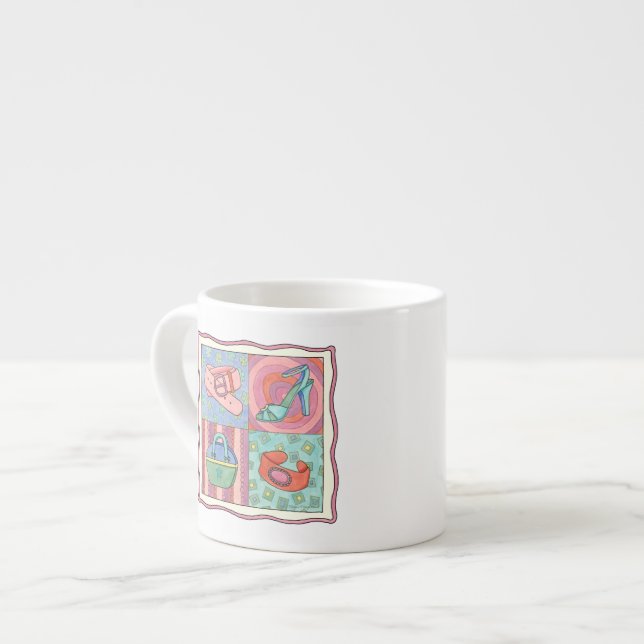 Taza De Espresso Accesorios para mujeres por Chariklia Zarris (Izquierda)