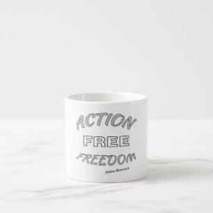 Taza De Espresso Acción Libertad Libre