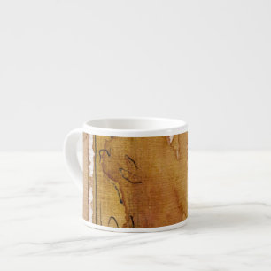 Taza De Espresso Acuarela artística del fondo