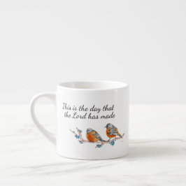 Taza De Espresso Acuarela de Oriole, "Este es el día..."