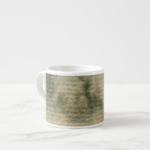 Taza De Espresso acuarela gris-azul 6 del fondo