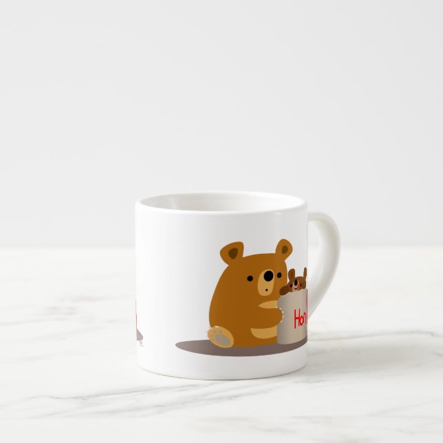 Taza De Espresso ¡Adiós, cariño! Cute Personalizado osos Espresso M (Derecha)