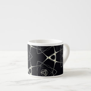Taza De Espresso Adorno Dorado