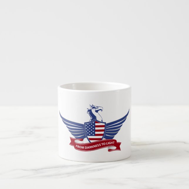 Taza De Espresso Águila americana (Frente)