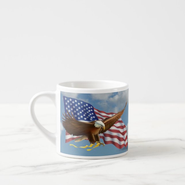 Taza De Espresso Águila calva americana (Izquierda)