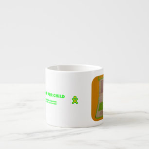 Taza De Espresso Ahorrando el mundo con el pitón (taza del café