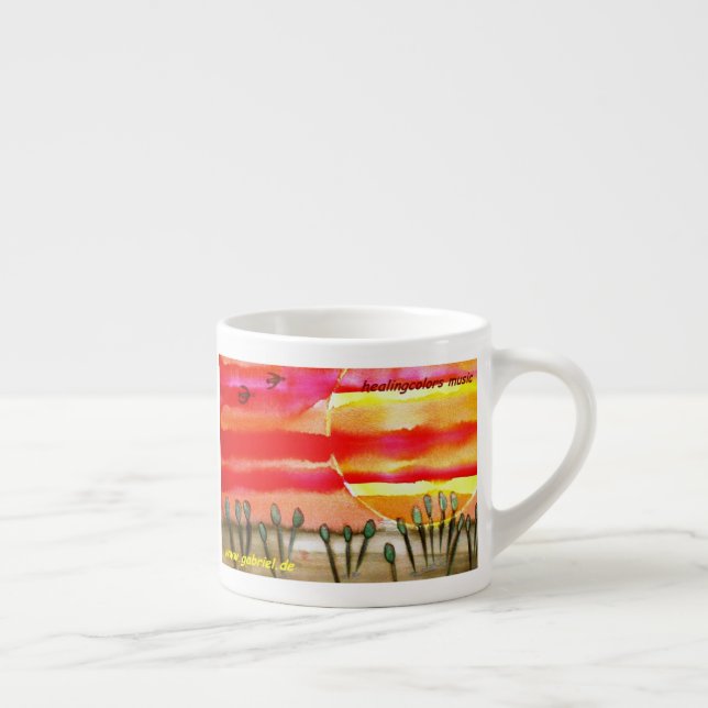 Taza De Espresso ...al sol...arte de Jutta Gabriel... (Derecha)