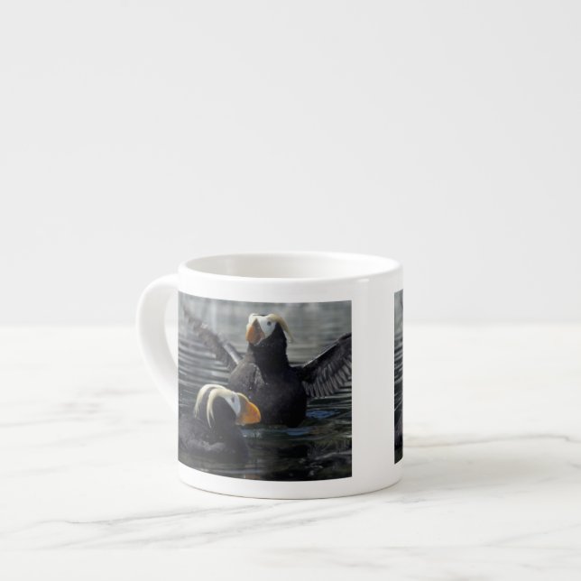 Taza De Espresso Alaska frailecillos copetudos (Izquierda)