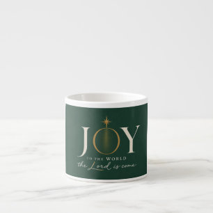 Taza De Espresso ALEGRÍA AL MUNDO Navidad Cristiana