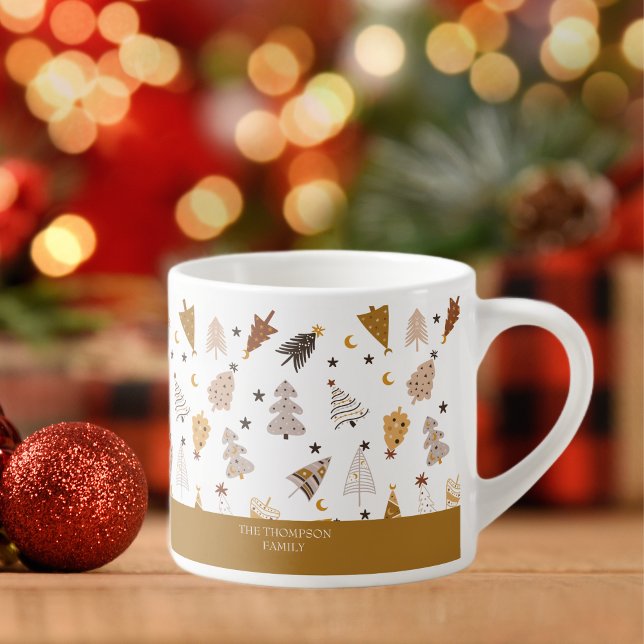 Taza De Espresso Alegría al mundo simple Navidades de los boho (Subido por el creador)