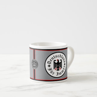 Taza De Espresso Alemania/Deutschland Por siempre/águila negra/cruz