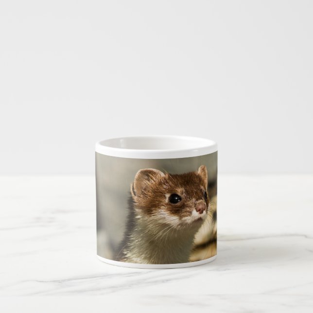 Taza De Espresso Alert Weasel (Frente)