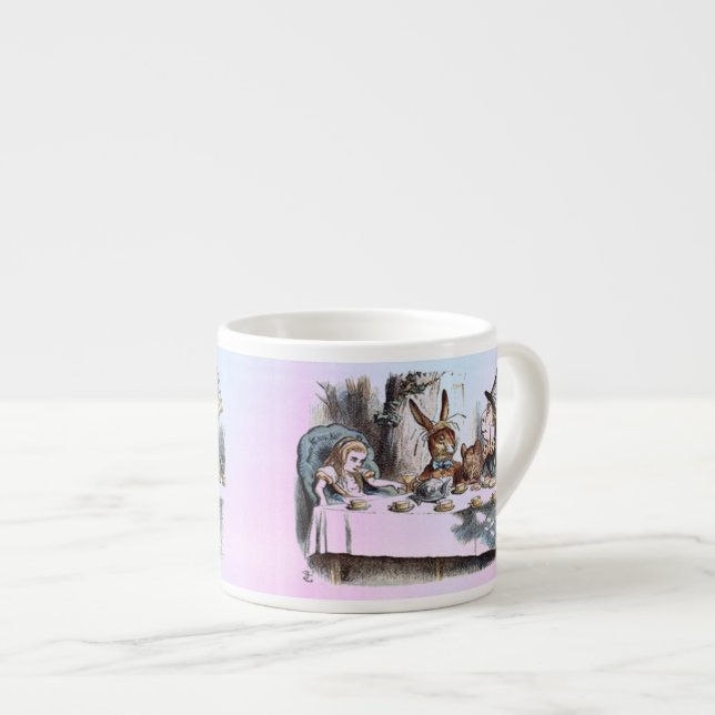 Taza De Espresso Alice in Wonderland White Rabbit Kaninchen pastel (Derecha)