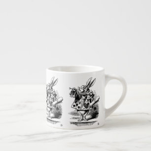 Taza De Espresso Alicia en el país de las maravillas - Conejo blanc