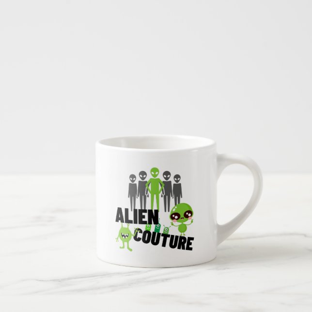 Taza De Espresso Alien couture.w (Derecha)