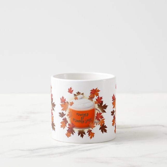 Taza De Espresso Alimentado Por La Especie De Calabaza (Frente)
