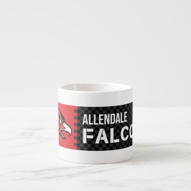 Taza De Espresso Allendale Falcons (Frente)
