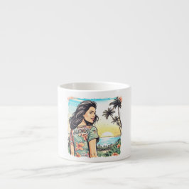 Taza De Espresso Aloha Chica