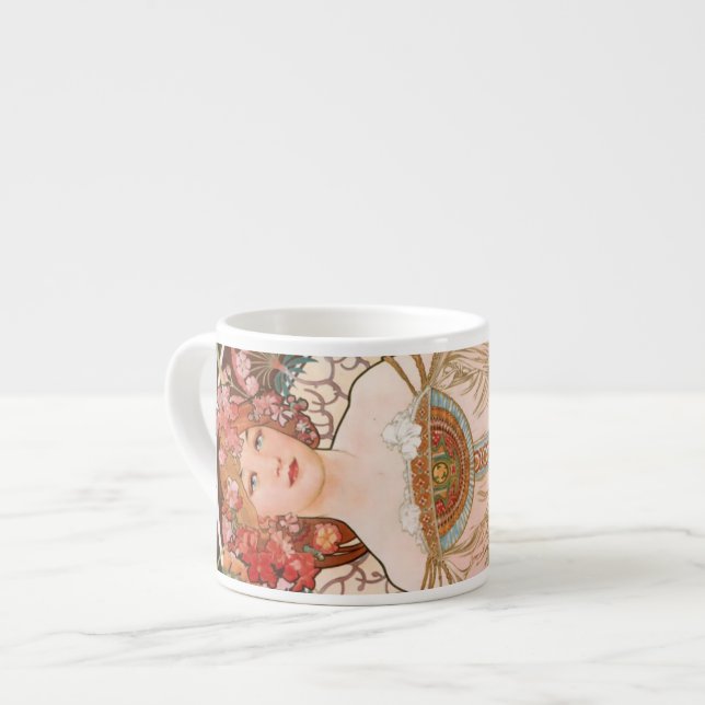 Taza De Espresso Alphonse Mucha F. Champenois (Izquierda)