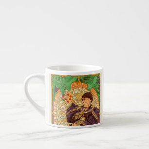 Taza De Espresso Alphonse Mucha Prince y Dragon