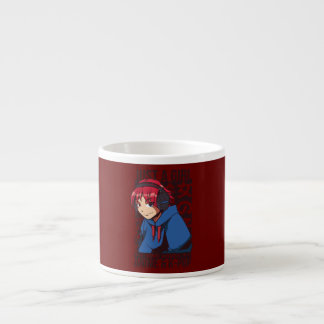Taza De Espresso Ama el Anime y K Pop Solo una chica celebrando la