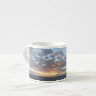 Taza De Espresso Amanecer en el mar I Pastel