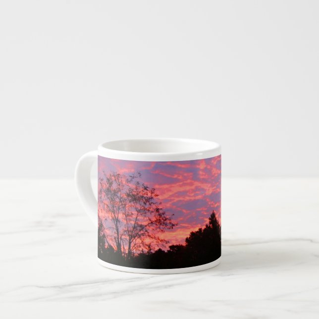 Taza De Espresso Amanecer rosado vibrante (Izquierda)