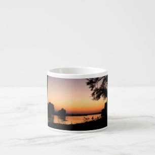 Taza De Espresso Amanecer sobre el río Zambesi