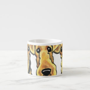Taza De Espresso Amante de Airedale Terrier