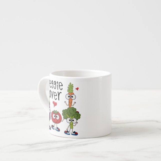 Taza De Espresso Amante del Veggie (Izquierda)