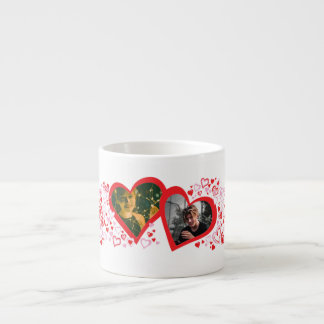 Taza De Espresso Amantes o bodas de fotos de café en el corazón