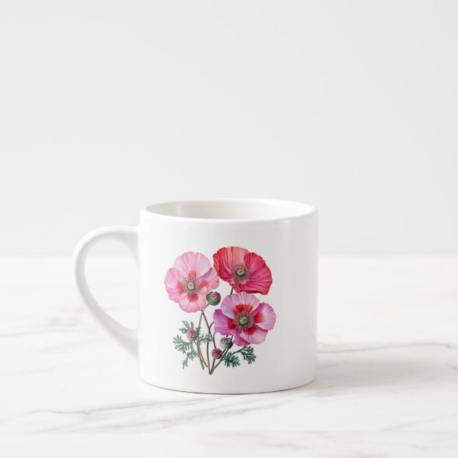 Taza De Espresso Amapolas  (Izquierda)