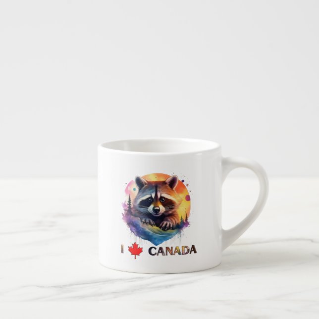 Taza De Espresso Amo Canadá (Derecha)