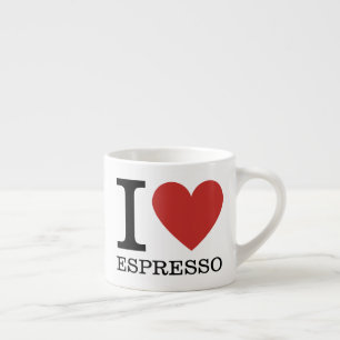 Taza De Espresso ❤️ Amo El PERSONALIZABLE Espresso