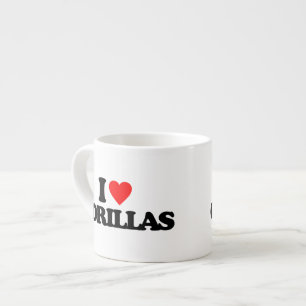 TAZA DE ESPRESSO AMO GORILAS