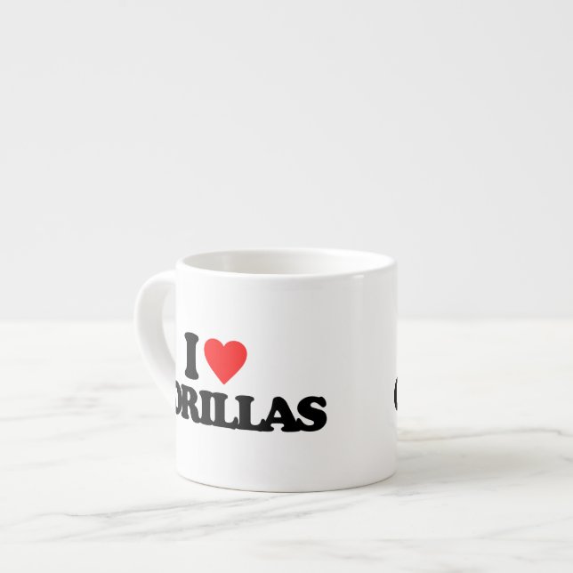 TAZA DE ESPRESSO AMO GORILAS (Izquierda)