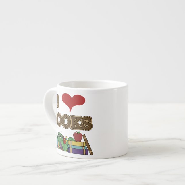 Taza De Espresso Amo los libros (Izquierda)