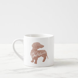 Taza De Espresso Amo mi salchicha de Frankfurt de Doxie Teckel del