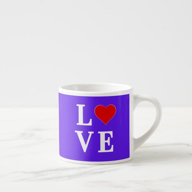 Taza De Espresso AMOR DE Lavanda Elegante (Derecha)